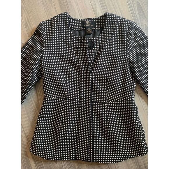 Trenz Petite by Theresa Trenz polka dot jacket size small petite - Picture 4 of 7